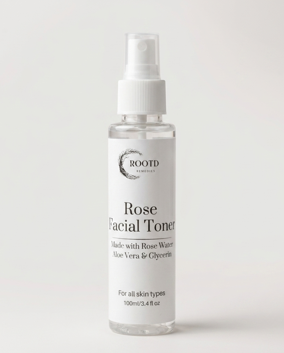 Rose Facial Toner – Rose Water, Aloe Vera & Glycerin