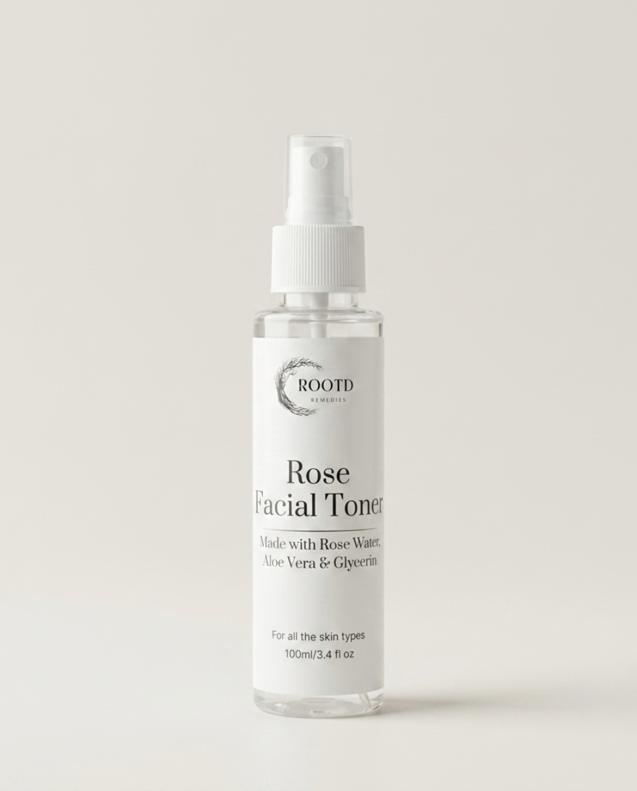 Rose Facial Toner – Rose Water, Aloe Vera & Glycerin